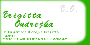 brigitta ondrejka business card